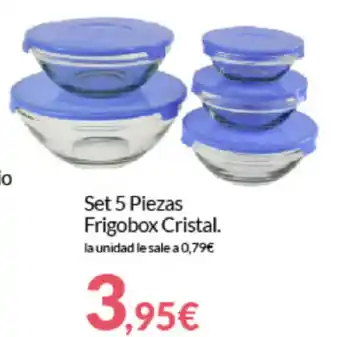 Set 5 Piezas Frigobox Cristal