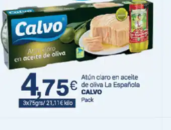 Supermercados Plaza Calvo Atún claro en aceite de oliva La Española 3x75grs oferta