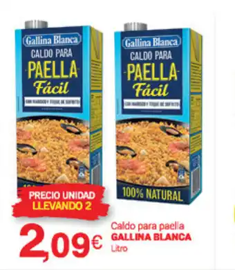 Supermercados Plaza Gallina Blanca Caldo para paella 1L oferta