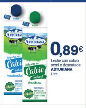 Supermercados Plaza Asturiana Leche con calcio semi o desnatada oferta