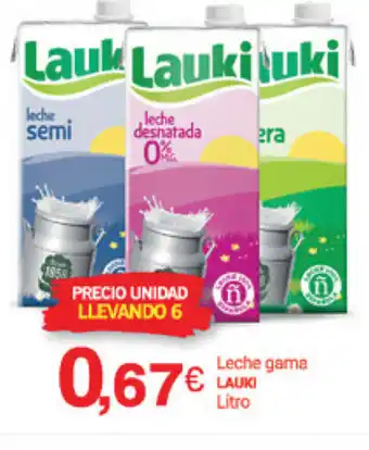 Supermercados Plaza Lauki Leche gama oferta