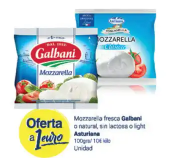 Supermercados Plaza Galbani Mozzarella fresca o natural, sin lactosa o light oferta