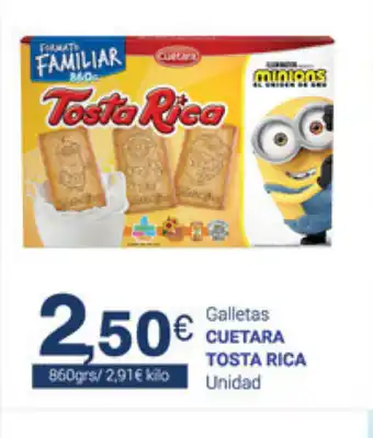 Supermercados Plaza Cuetara Tosta Rica Galletas 760grs oferta