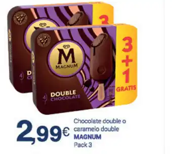 Supermercados Plaza Magnum Chocolate double o caramelo double oferta