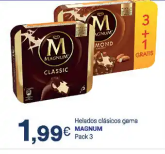 Supermercados Plaza Magnum Helados clásicos gama oferta