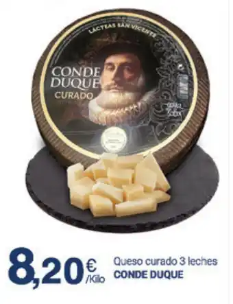 Supermercados Plaza Conde Duque Queso curado 3 leches oferta