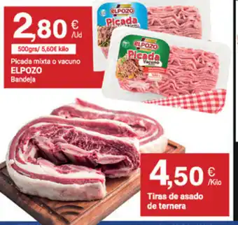 Supermercados Plaza Tiras de asado de ternera oferta