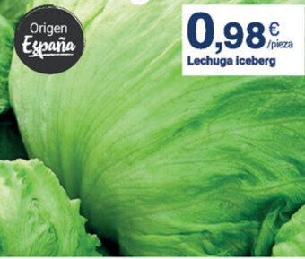 Supermercados Plaza Lechuga Iceberg oferta
