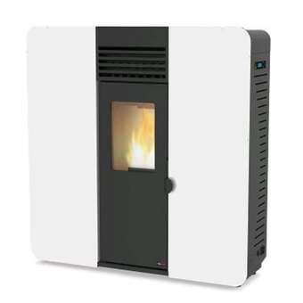 BigMat Estufa de pellet first slim 8kw de pasillo blanca oferta