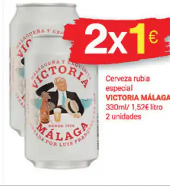 Supermercados Plaza Victoria Málaga Cerveza rubia especial 330ml 2 unidades oferta