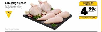 AhorraMas Lote 2 kg de pollo oferta