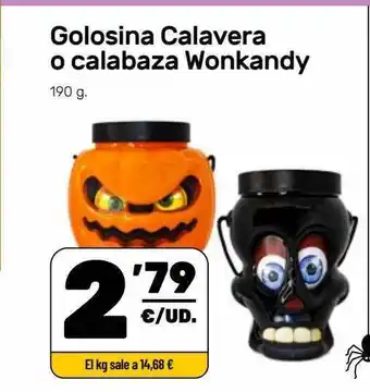 AhorraMas Golosina calavera o calabaza wonkany oferta