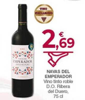 CashDiplo Navas del emperador vino tinto roble d.o. ribera del duero oferta