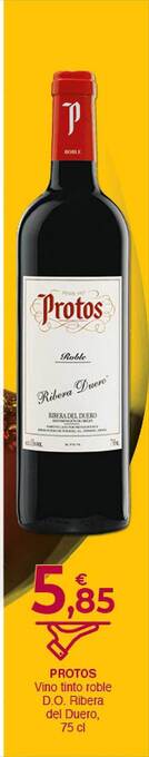 CashDiplo Protos vino tinto roble d.o. ribera del duero oferta