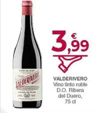 CashDiplo Valderivero vino tinto roble d.o. ribera del duero oferta
