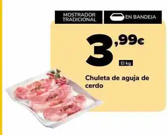 Supeco Chuleta de aguja de cerdo oferta