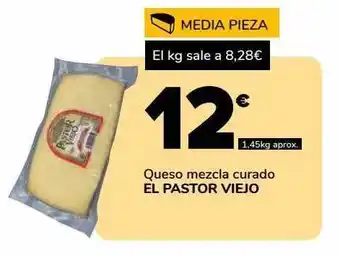 Supeco Queso mezcla curado el pastor viejo oferta