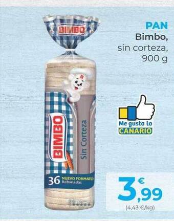 SPAR Gran Canaria Pan bimbo oferta