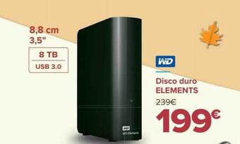 Carrefour Disco duro elements wd oferta