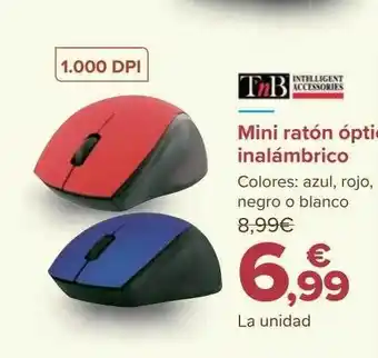 Carrefour Mini ratón óptico inalámbrico t'nb oferta