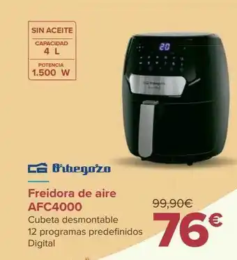 Carrefour Orbegozo freidora de aire afc4000 oferta