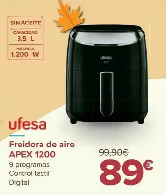 Carrefour Ufesa freidora de aire apex 1200 oferta