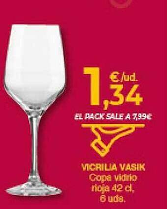 CashDiplo Vicrilia vasik copa vidrio rioja oferta