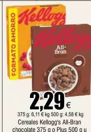 FROIZ Cereales kellogg's all-bran chocolate oferta