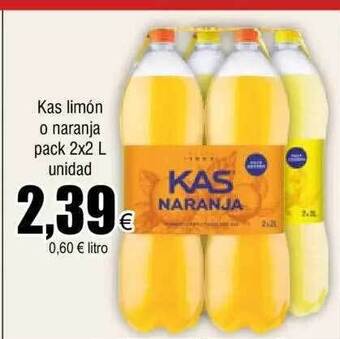 FROIZ Kas limón o naranja pack 2 oferta