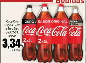 FROIZ Coca-cola original zero o zero zero pack 2 oferta