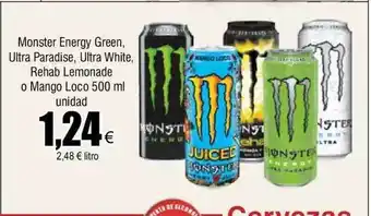 FROIZ Monster energy green ultra paradise ultra white rehato lemonade o mango loco oferta