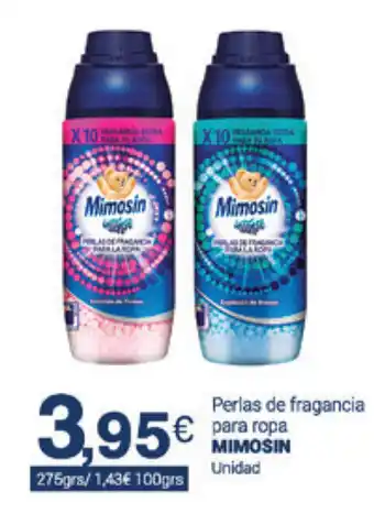 Supermercados Plaza Mimosin Perlas de fragancia para ropa 275ml oferta