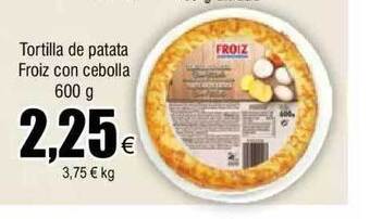 FROIZ Tortilla de patata froiz con cebolla oferta