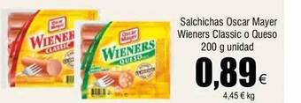 FROIZ Salchichas oscar mayer wieners classic o queso oferta