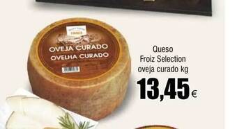 FROIZ Queso froiz selection oveja curado kg oferta