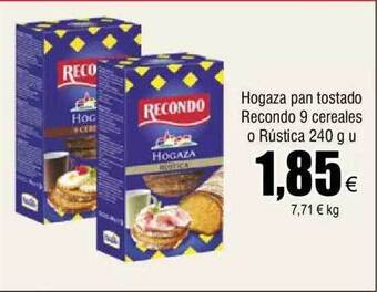 FROIZ Hogaza pan tostado recondo 9 cereales o rústica oferta