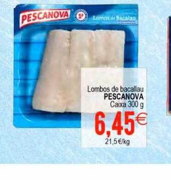 Plenus Supermercados Lombos de bacallau pescanova oferta