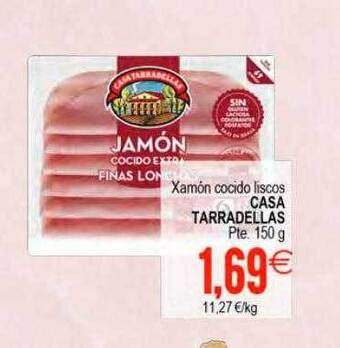 Plenus Supermercados Xamón cocido liscos casa tarradellas oferta