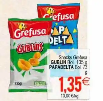 Plenus Supermercados Snacks grefusa gublin papadelta oferta