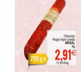 Plenus Supermercados Chourizo regio tripa cosida argal oferta