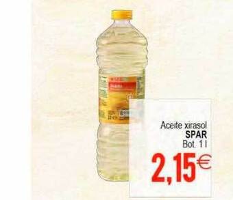 Plenus Supermercados Aceite xirasol spar oferta