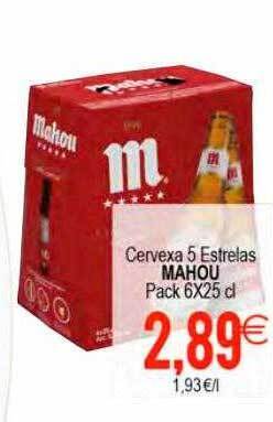 Plenus Supermercados Cervexa 5 estrelas mahou oferta