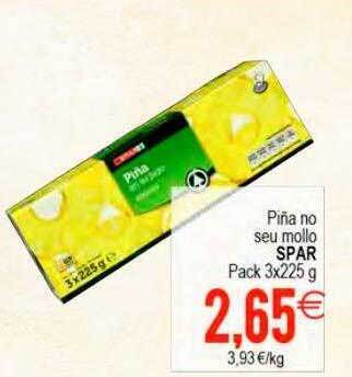 Plenus Supermercados Piña no seu mollo spar oferta