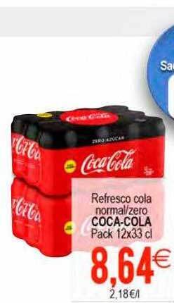 Plenus Supermercados Refresco cola normal zero coca-cola oferta