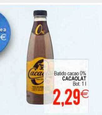 Plenus Supermercados Batido cacao 0% cacaolat oferta