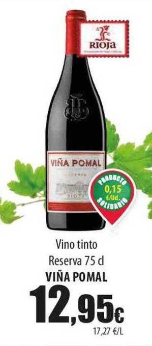 SPAR Lanzarote Vino tinto reserva viña pomal oferta