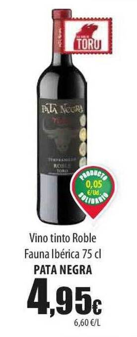 SPAR Lanzarote Vino tinto roble fauna ibérica pata negra oferta