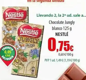 SPAR Lanzarote Chocolate jungly blancon nestlé oferta