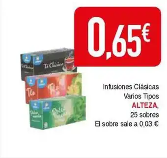 Masymas Infusiones clásicas varios tipos alteza oferta