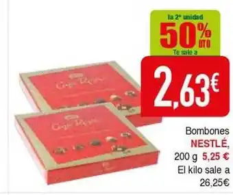 Masymas La 2a unidad 50% dto bombones nestlé oferta
